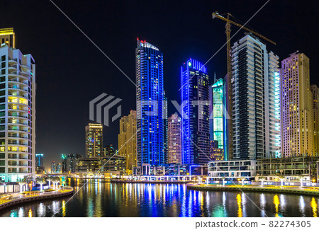Panorama of Dubai marina Panorama of Dubai marina 82274305