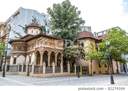 Stavropoleos monastery in Bucharest Stavropoleos monastery in Bucharest 82274384