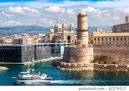 Saint Jean Castle and Cathedral de la Major in Marseille Saint Jean Castle and Cathedral de la Major in Marseille 82274527