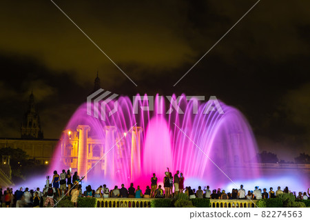 Magic Fountain light show in Barcelona 82274563