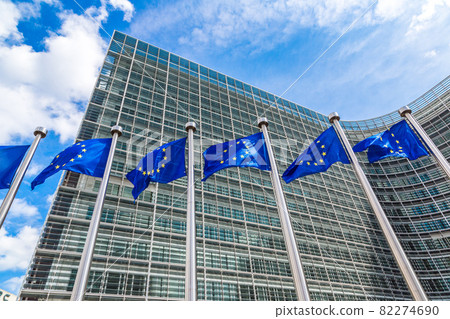 European flags in Brussels European flags in Brussels 82274690