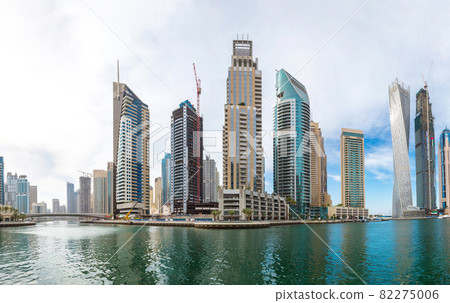 Panorama of Dubai marina 82275006