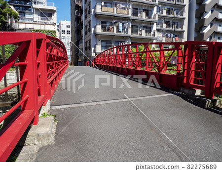 Shinden Bridge, a humanitarian bridge in Koto Ward, Tokyo Shinden Bridge, a humanitarian bridge in Koto Ward, Tokyo 82275689