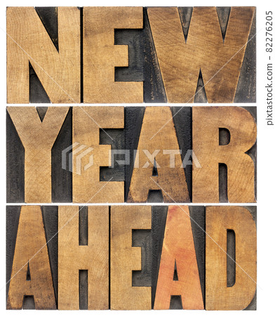 new year ahead in wood type new year ahead in wood type 82276205