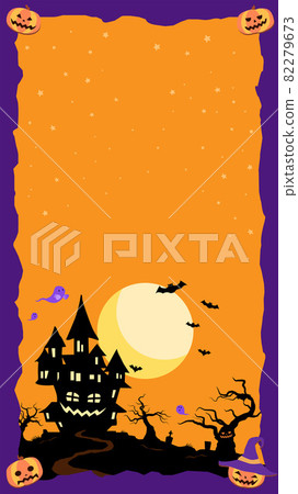 Halloween illustration text space vertical Halloween illustration text space vertical 82279673
