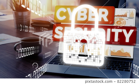Cyber Security and Digital Data Protection conceptual 82280752