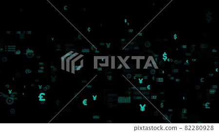 Business data and financial figures visualiser graphic Business data and financial figures visualiser graphic 82280928