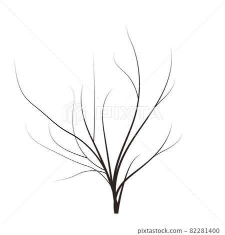 bald handdraw tree vector illustration element for game design. winter tree without crown. dead tree bald handdraw tree vector illustration element for game design. winter tree without crown. dead tree 82281400