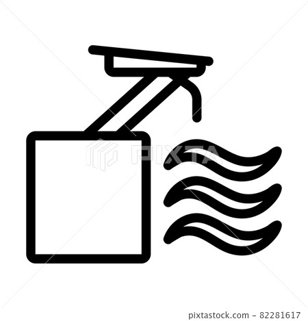 Icon Of Diving Stand Icon Of Diving Stand 82281617