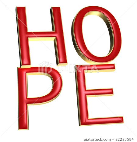 Three-dimensional word hope 82283594