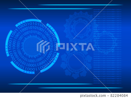 graphics design binary digit circle with style... - Stock Illustration ...