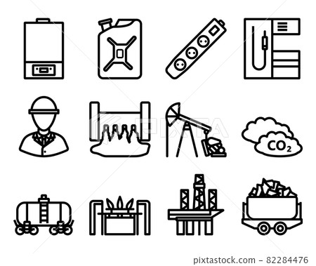 Energy Icon Set Energy Icon Set 82284476