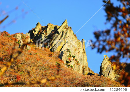 Hallasan, autumn leaves, maple, autumn, climbing, lava, travel, landscape, landscape, 82284696