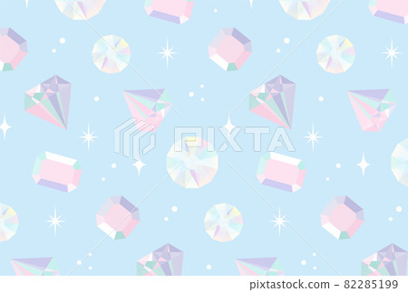 Seamless pattern of jewels 82285199