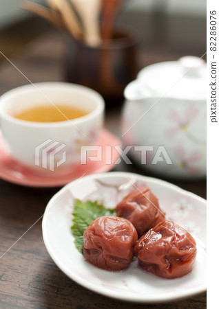 Umeboshi pickled in shiso Umeboshi pickled in shiso 82286076