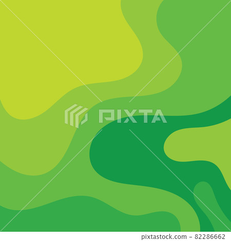 Abstract Green wave vector illustration design... - Stock Illustration ...