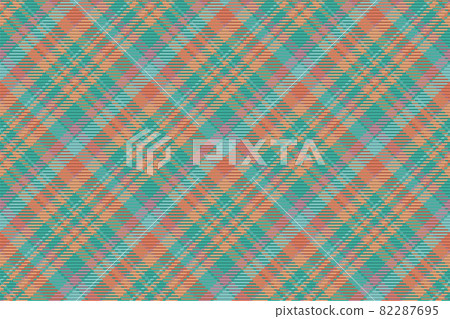 Seamless pattern of scottish tartan plaid. Repeatable background with check fabric texture. Vector backdrop striped textile print. 82287695