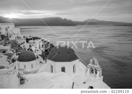 Oia town cityscape at Santorini island in Greece Oia town cityscape at Santorini island in Greece 82289119