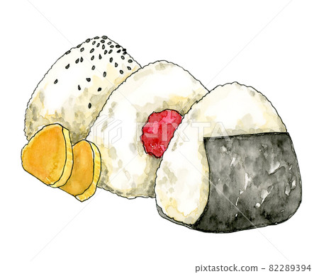 Onigiri [Hand-painted watercolor] 82289394