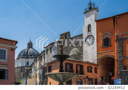 Clock Tower at the entrance of Montefiascone 82289452