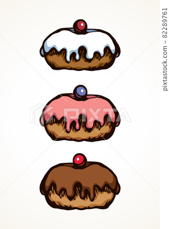 Donut. Vector drawing 82289761