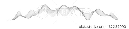 Sound wave in abstract style on white background. Abstract digital signal wave line. Vector music voice vibration, song waveform digital spectrum, audio pulse and waveform frequency equalizer. Sound wave in abstract style on white background. Abstract digital signal wave line. Vector music voice vibration, song waveform digital spectrum, audio pulse and waveform frequency equalizer. 82289990