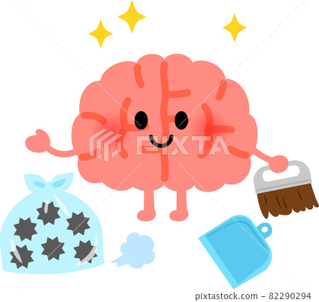 Detox, the character of the brain to clean - Stock Illustration ...