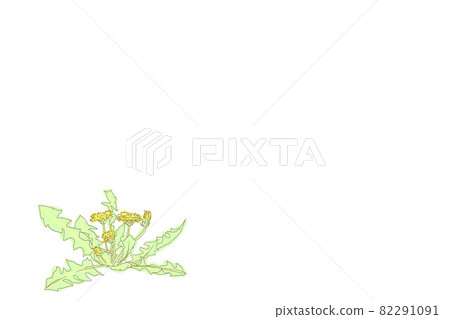 春天萌芽的蒲公英手繪風格插畫 春天萌芽的蒲公英手繪風格插畫 82291091
