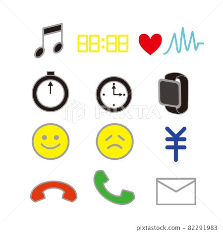 智能手錶圖標集 82291983