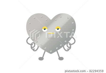 心髒字符（鐵心）的矢量圖解 82294359