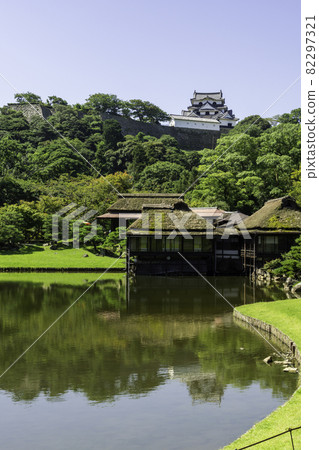 Hikone Castle Genkyuen Garden Genkyuen Garden Castle Tower and Rinikekaku Hikone City, Shiga Prefecture 82297321