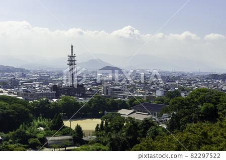 View from Hikone Castle Hikone City, Hikone City, Shiga Prefecture View from Hikone Castle Hikone City, Hikone City, Shiga Prefecture 82297522