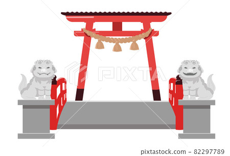 Shrine guardian dog bridge 82297789