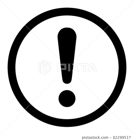 Exclamation mark vector illustration 82299517