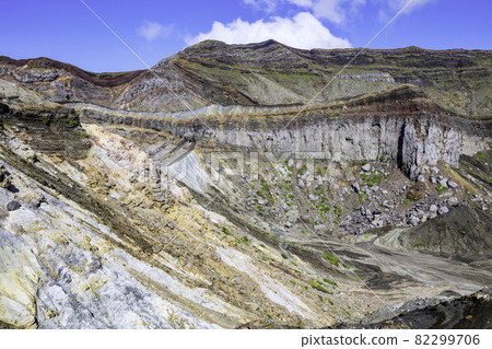 阿蘇山火山口（熊本縣阿蘇市）是可以近距離觀察活火山的旅遊景點 82299706