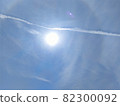 The sun and the airplane cloud 82300092