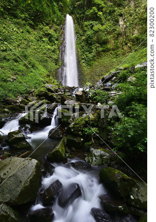 Beautiful scenery of Amedaki in Tottori prefecture, which was selected as one of the 100 best waterfalls in Japan 82300200