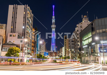 Tokyo Sky Tree "Confront the new coronavirus infection and overcome it together" Light up Tokyo Sky Tree "Confront the new coronavirus infection and overcome it together" Light up 82300949