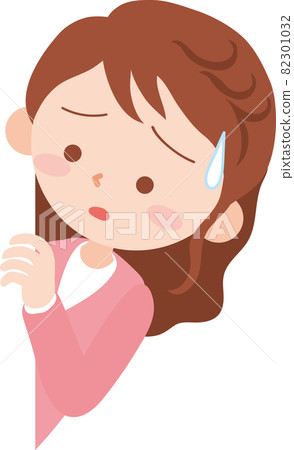 A woman looking into anxiety A woman looking into anxiety 82301032