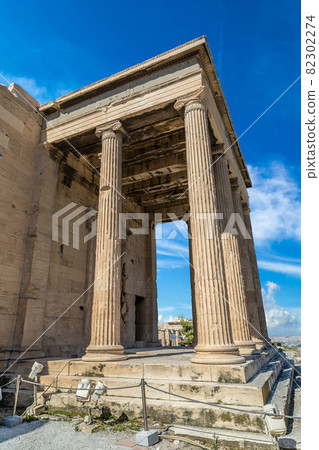Erechtheum temple ruins on the Acropolis  in Athens 82302274