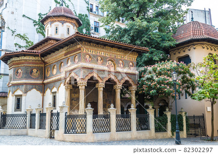 Stavropoleos monastery in Bucharest Stavropoleos monastery in Bucharest 82302297