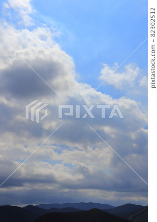 Cloudy sky and mountains 82302512