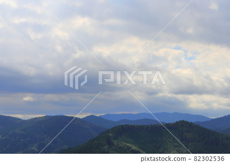 Cloudy sky and mountains 82302536