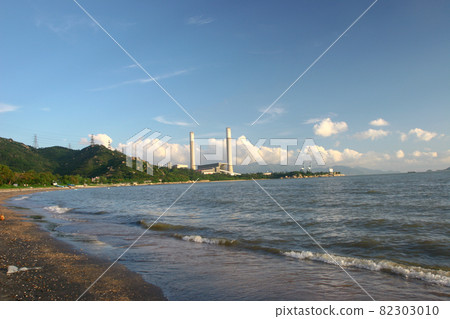 view of Power Station, Tuen Mun, at Lung Kwu Tan 2 July 2005 view of Power Station, Tuen Mun, at Lung Kwu Tan 2 July 2005 82303010