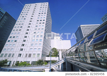 日本東京城市景觀,如大崎站前的城市景觀 日本東京城市景觀,如大崎站前的城市景觀 82305456