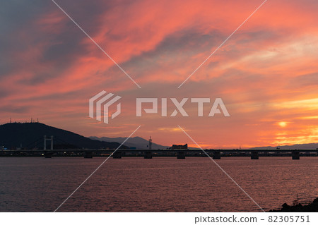 【美山】德島夜景【吉野川】 82305751