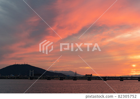 【美山】德島夜景【吉野川】 82305752