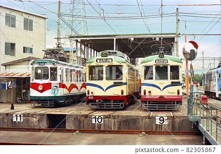 Kochi tram era of Tosa Electric Railway Old model train Tosa Electric Railway Kochi City Kochi Prefecture Recorded photo 2002 Kochi tram era of Tosa Electric Railway Old model train Tosa Electric Railway Kochi City Kochi Prefecture Recorded photo 2002 82305867