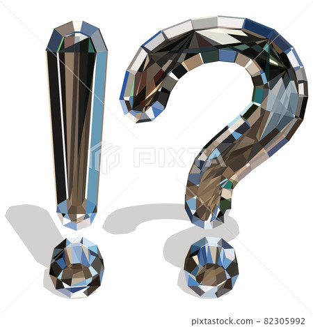 Diamond image! Icon with shadow Vector cutout 82305992