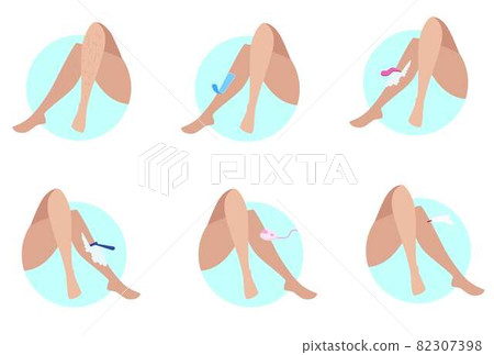 Set of different ways of hair removal 82307398